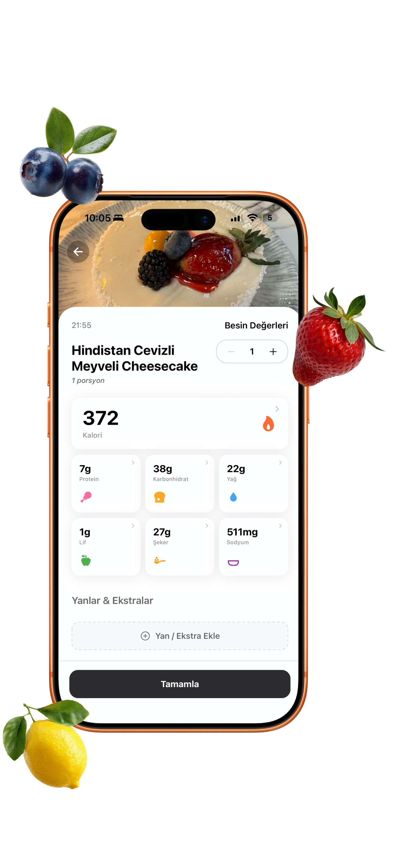 Besin değerleri detayı